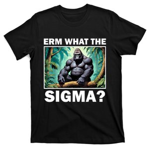 Funny Erm What The Sigma Ironic Meme Brainrot Quote T-Shirt