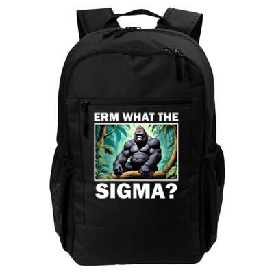 Funny Erm What The Sigma Ironic Meme Brainrot Quote Daily Commute Backpack