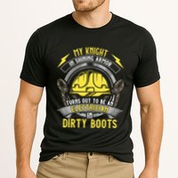 Funny Electrician Wife Girlfriend My Knight In Shining Armor Cooling Performance Crew T-Shirt