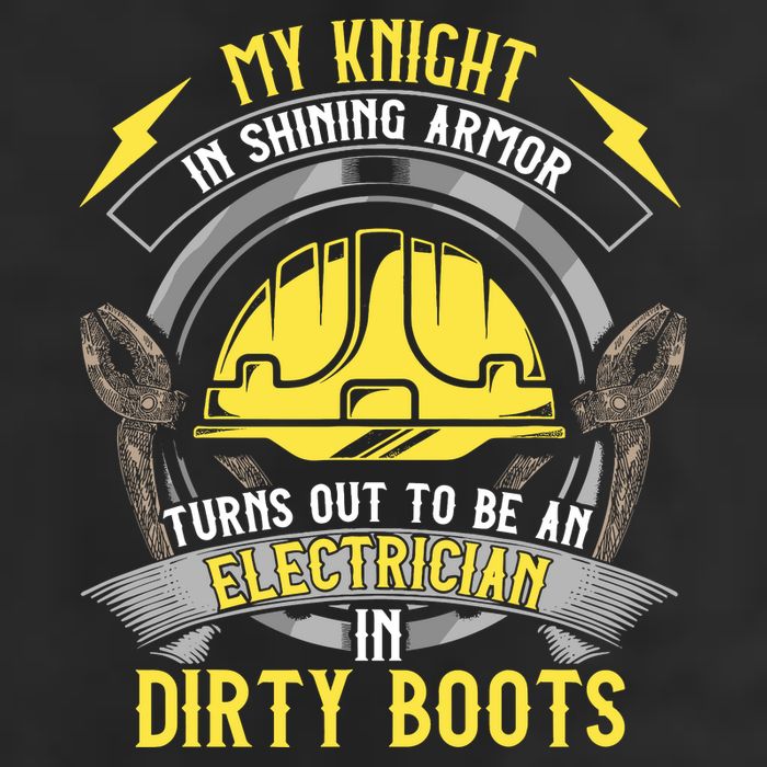 Funny Electrician Wife Girlfriend My Knight In Shining Armor Adult Drive Performance Visor