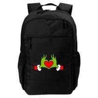 Funny Elf With Cute Heart Hands Symbol Style Christmas Backpack