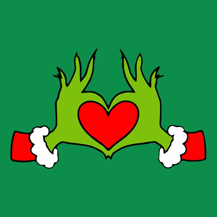 Funny Elf With Cute Heart Hands Symbol Style Christmas Button