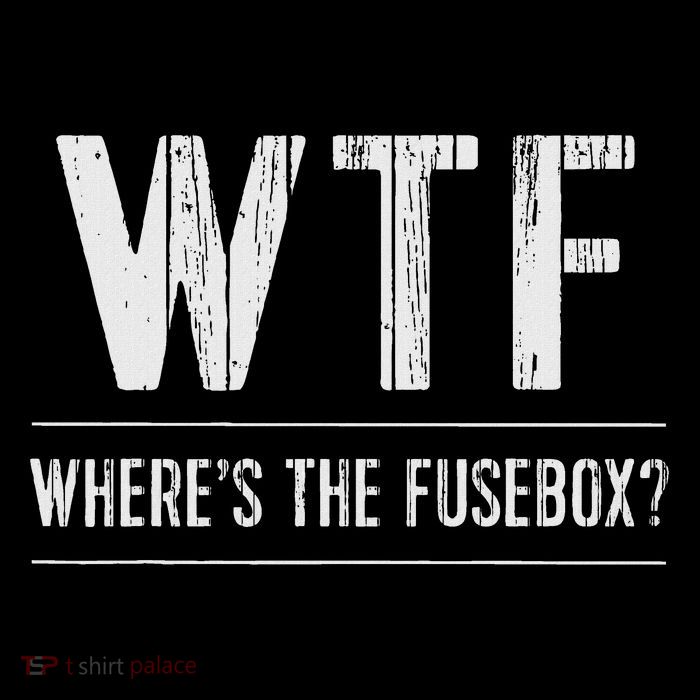Funny Electrician Wtf Wheres The Fusebox Sparky Premium T-Shirt