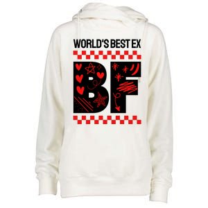 Funny Exboyfriend Worlds Best Ex Boyfriend Womens Funnel Neck Pullover Hood