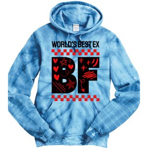 Funny Exboyfriend Worlds Best Ex Boyfriend Tie Dye Hoodie