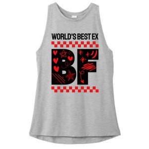 Funny Exboyfriend Worlds Best Ex Boyfriend Ladies PosiCharge Tri-Blend Wicking Tank