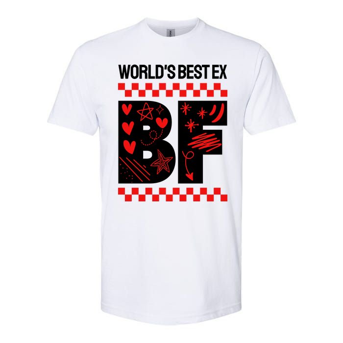 Funny Exboyfriend Worlds Best Ex Boyfriend Softstyle CVC T-Shirt