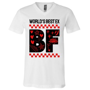 Funny Exboyfriend Worlds Best Ex Boyfriend V-Neck T-Shirt