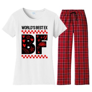 Funny Exboyfriend Worlds Best Ex Boyfriend Women's Flannel Pajama Set