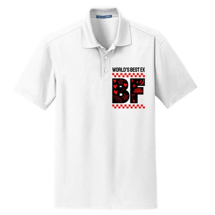 Funny Exboyfriend Worlds Best Ex Boyfriend Dry Zone Grid Polo