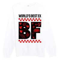 Funny Exboyfriend Worlds Best Ex Boyfriend Premium Crewneck Sweatshirt