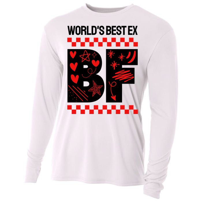 Funny Exboyfriend Worlds Best Ex Boyfriend Cooling Performance Long Sleeve Crew