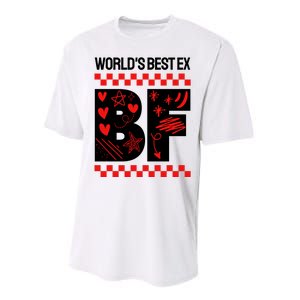 Funny Exboyfriend Worlds Best Ex Boyfriend Performance Sprint T-Shirt