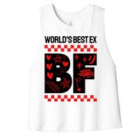 Funny Exboyfriend Worlds Best Ex Boyfriend Women's Racerback Cropped Tank