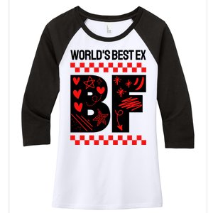 Funny Exboyfriend Worlds Best Ex Boyfriend Women's Tri-Blend 3/4-Sleeve Raglan Shirt