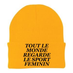 French Everyone Watches Women Sports Knit Cap Winter Beanie