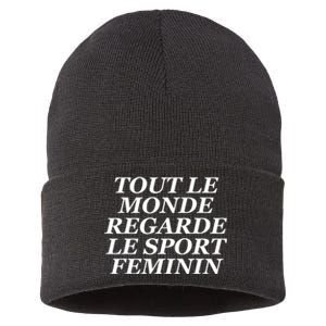 French Everyone Watches Women Sports Sustainable Knit Beanie