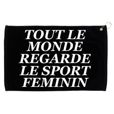 French Everyone Watches Women Sports Grommeted Golf Towel