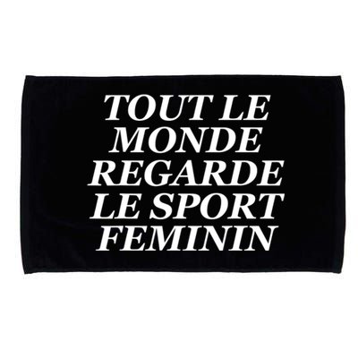 French Everyone Watches Women Sports Microfiber Hand Towel