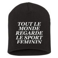 French Everyone Watches Women Sports Short Acrylic Beanie