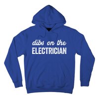 Funny Electrician Wife Dibs On The Electrician Gift Hoodie