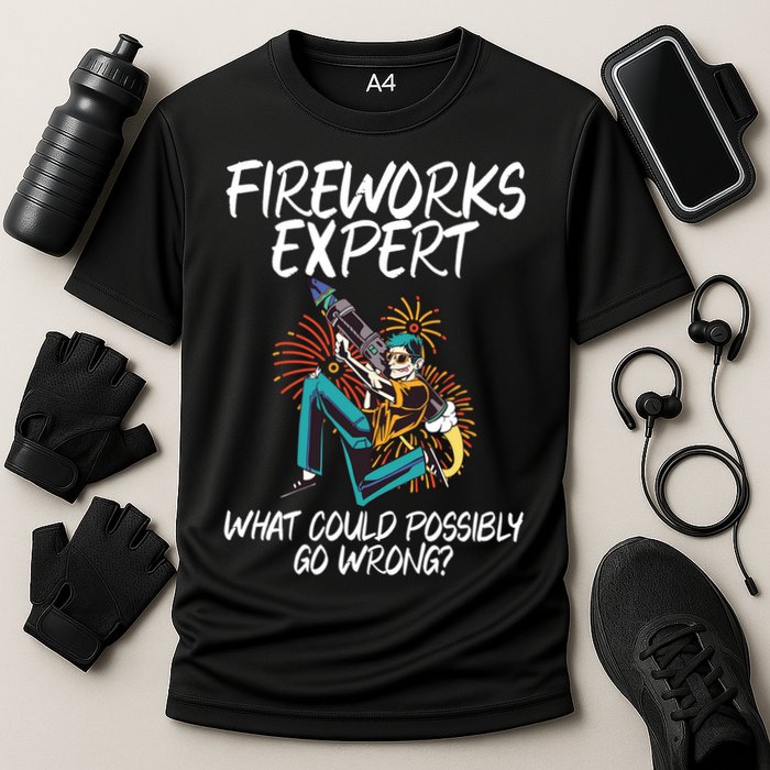Fireworks Export What Could Possibly Go Wrong 4th Of July Cute Gift Performance Shirt