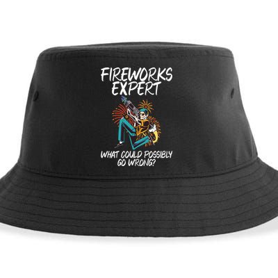 Fireworks Export What Could Possibly Go Wrong 4th Of July Cute Gift Sustainable Bucket Hat