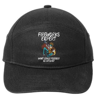 Fireworks Export What Could Possibly Go Wrong 4th Of July Cute Gift 7-Panel Snapback Hat