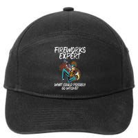 Fireworks Export What Could Possibly Go Wrong 4th Of July Cute Gift 7-Panel Snapback Hat