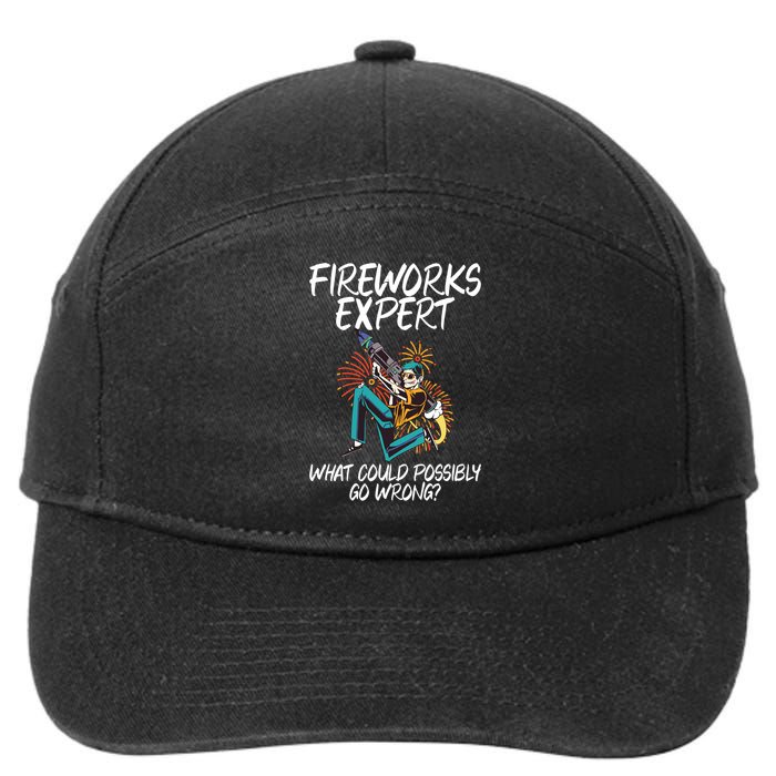 Fireworks Export What Could Possibly Go Wrong 4th Of July Cute Gift 7-Panel Snapback Hat
