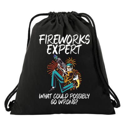 Fireworks Export What Could Possibly Go Wrong 4th Of July Cute Gift Drawstring Bag