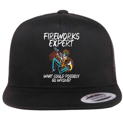 Fireworks Export What Could Possibly Go Wrong 4th Of July Cute Gift Flatbill Hat
