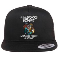 Fireworks Export What Could Possibly Go Wrong 4th Of July Cute Gift Flatbill Hat