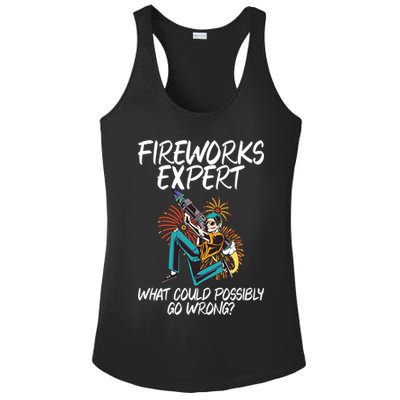 Fireworks Export What Could Possibly Go Wrong 4th Of July Cute Gift Ladies PosiCharge Competitor Racerback Tank
