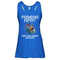 Fireworks Export What Could Possibly Go Wrong 4th Of July Cute Gift Ladies Essential Flowy Tank