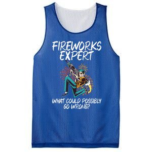 Fireworks Export What Could Possibly Go Wrong 4th Of July Cute Gift Mesh Reversible Basketball Jersey Tank