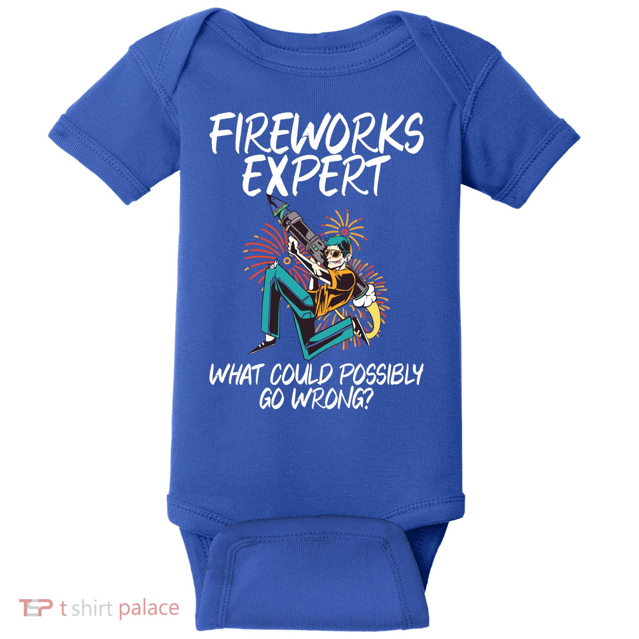 Fireworks Export What Could Possibly Go Wrong 4th Of July Cute Gift Baby Bodysuit