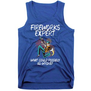 Fireworks Export What Could Possibly Go Wrong 4th Of July Cute Gift Tank Top