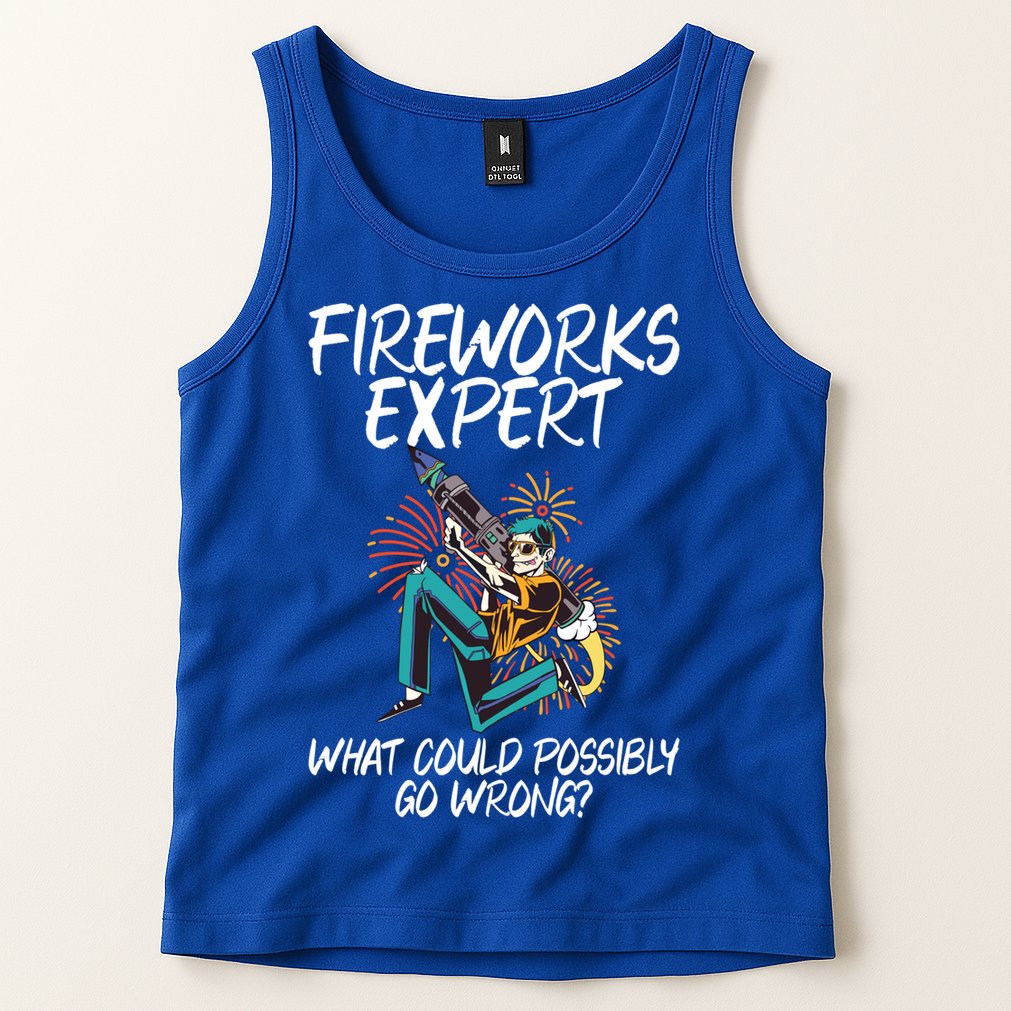 Fireworks Export What Could Possibly Go Wrong 4th Of July Cute Gift Tank Top