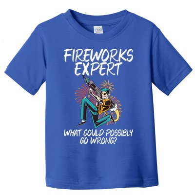 Fireworks Export What Could Possibly Go Wrong 4th Of July Cute Gift Toddler T-Shirt