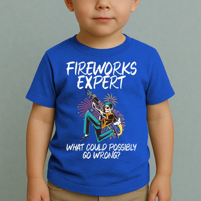Fireworks Export What Could Possibly Go Wrong 4th Of July Cute Gift Toddler T-Shirt