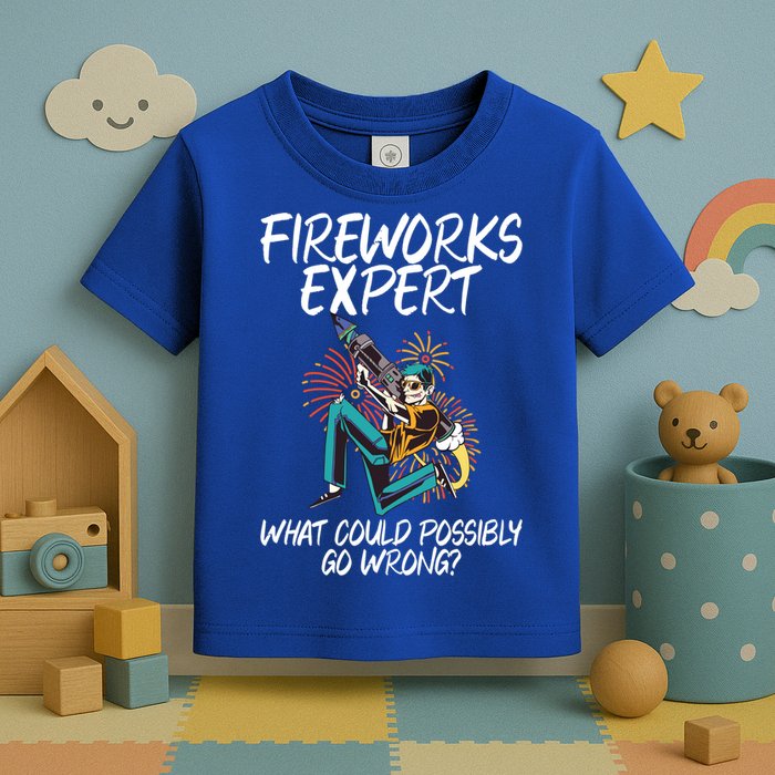 Fireworks Export What Could Possibly Go Wrong 4th Of July Cute Gift Toddler T-Shirt