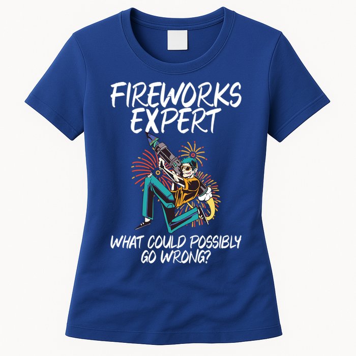 Fireworks Export What Could Possibly Go Wrong 4th Of July Cute Gift Womens T-Shirt