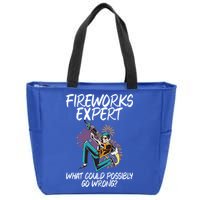 Fireworks Export What Could Possibly Go Wrong 4th Of July Cute Gift Zip Tote Bag
