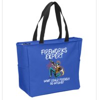 Fireworks Export What Could Possibly Go Wrong 4th Of July Cute Gift Zip Tote Bag