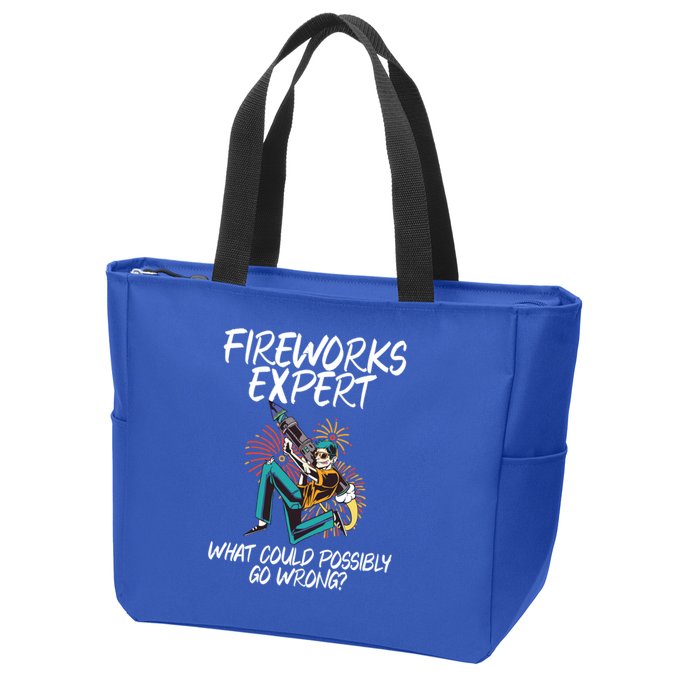 Fireworks Export What Could Possibly Go Wrong 4th Of July Cute Gift Zip Tote Bag