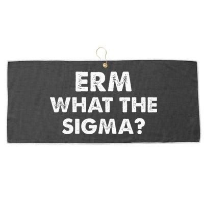 Funny Erm What The Sigma Meme Large Microfiber Waffle Golf Towel