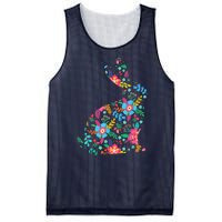 Floral Easter Women Girls Easter Bunny Spring Flowers Mesh Reversible Basketball Jersey Tank