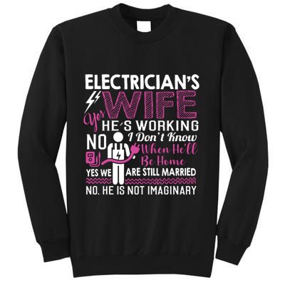 Funny Electrician Wife Electrician Gift Sweatshirt