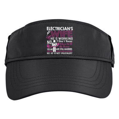 Funny Electrician Wife Electrician Gift Adult Drive Performance Visor